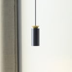 Triana LED pendant light, 1-bulb, black/gold