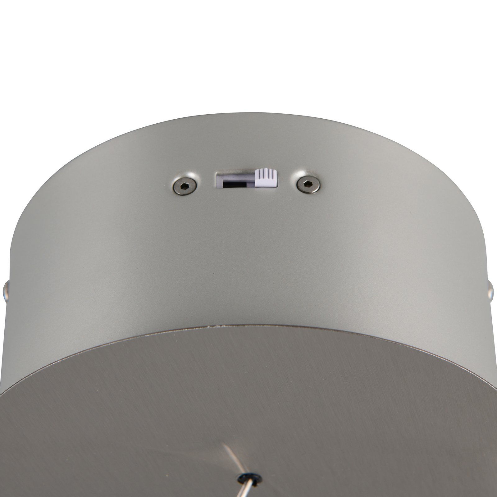 LED piekaramā lampa Dios, niķeļa krāsā, Ø 15 cm, metāls, CCT LED piekaramā lampa Dios, niķeļa krāsā, Ø 15 cm, metāls, CCT