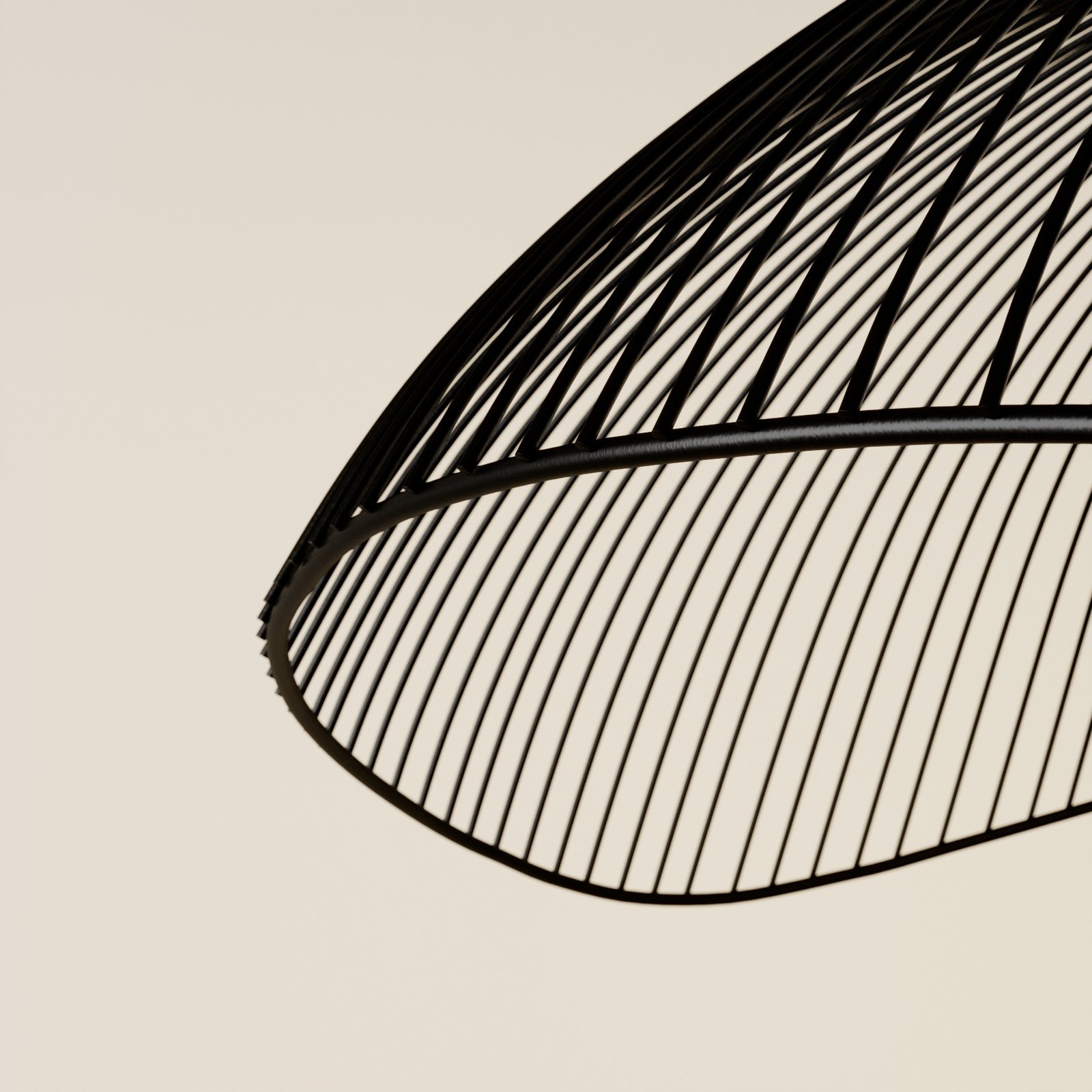 Fabronia Függőlámpá Opal/Black - Lindby