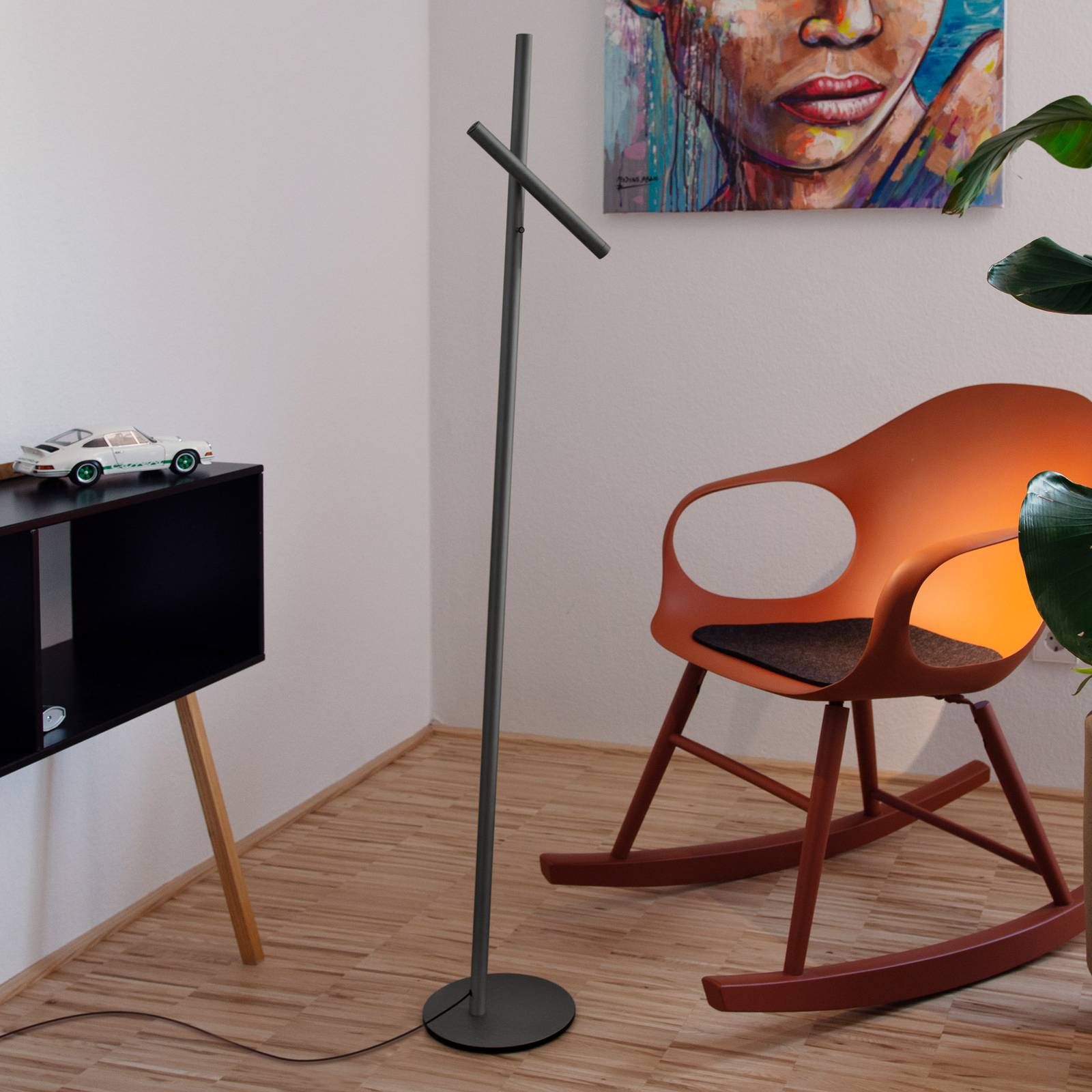 E-shop Sattler Fino Floor stojaca LED lampa 3 000K čierna