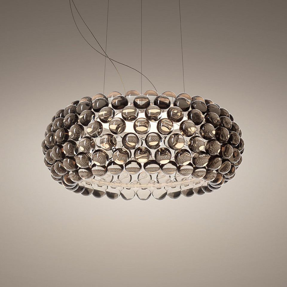 Foscarini Caboche Plus Media LED-hänglampa, grå från Foscarini
