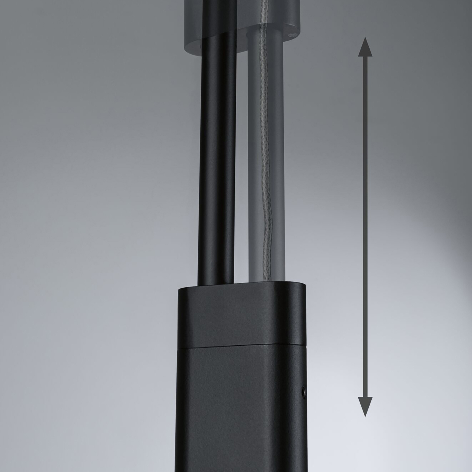 Puric Pane 6 Lámpara Colgante Fixed 3-step Negro - Paulmann