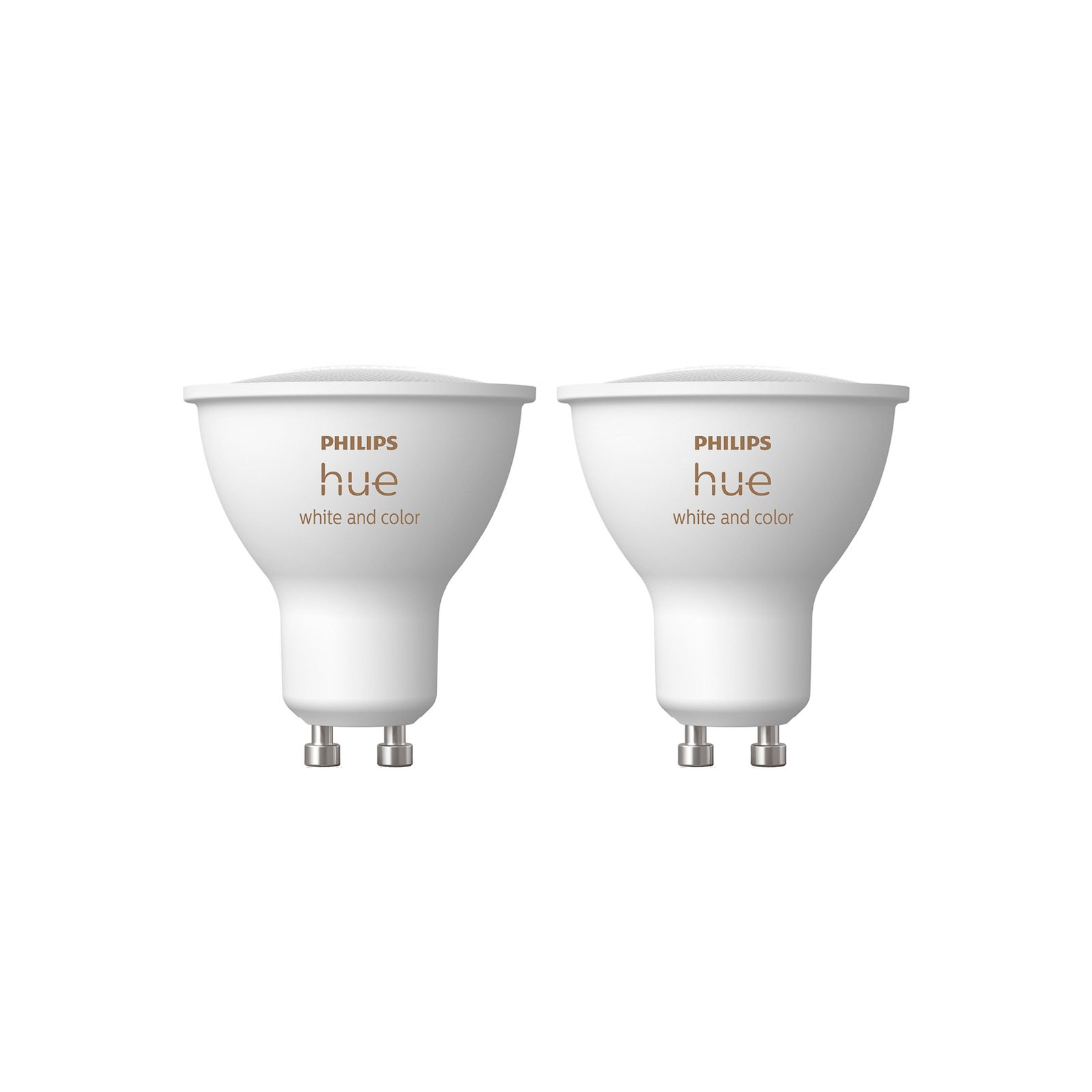 White & Color Ambiance LED GU10 4,2 W, 2er-Pack - Philips Hue