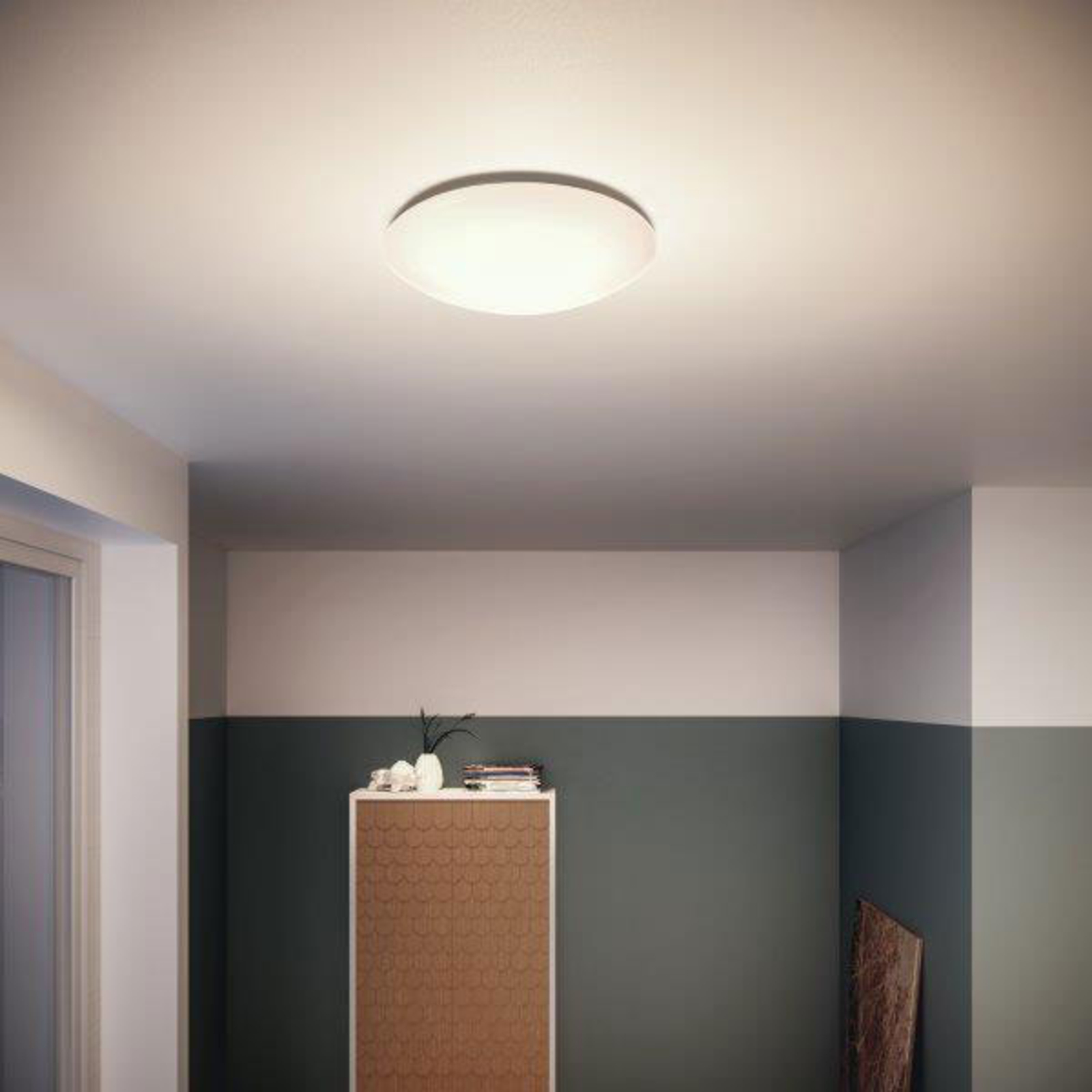 Philips Suede - runde LED-Wandleuchte, Ø 28 cm