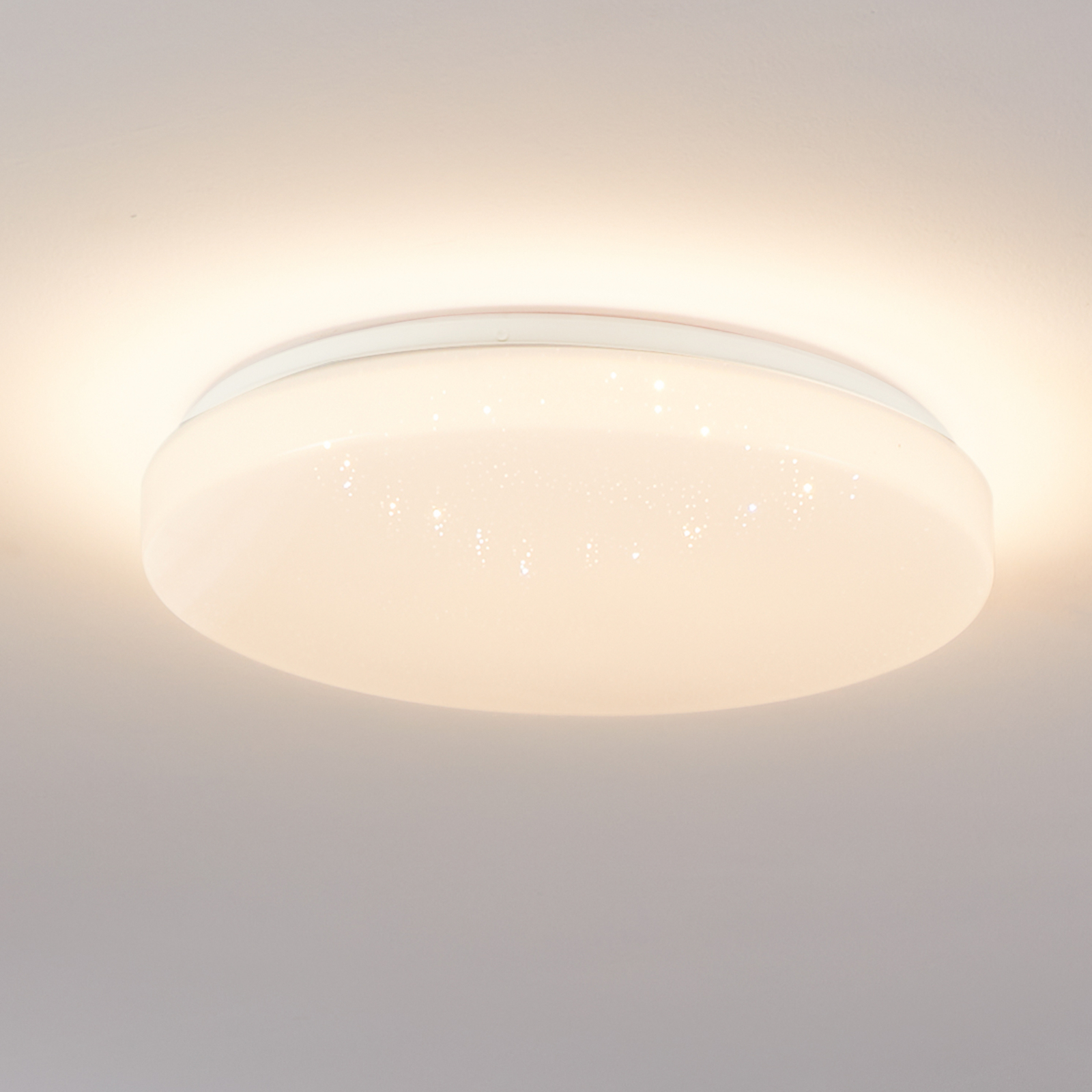 Lámpara de techo EGLO connect Totari-Z, Ø38cm, 19W, efecto cristal
