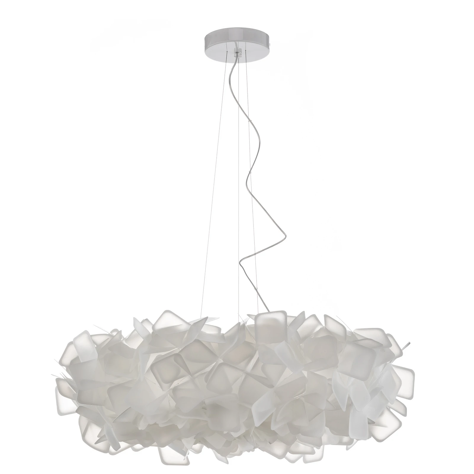 Slamp Clizia hanging light, Ø 78 cm, white