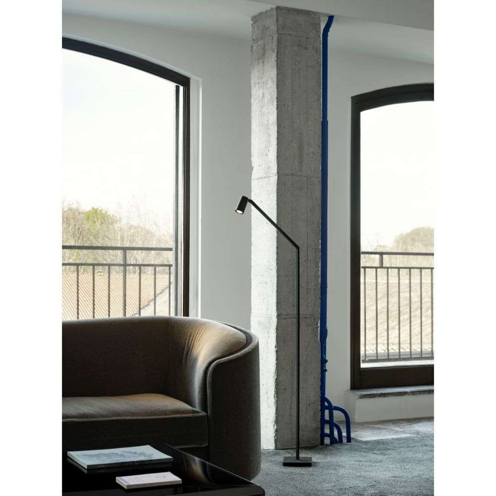 Untitled Reading Spot Floor Lamp 2700K Black - Nemo Lighting