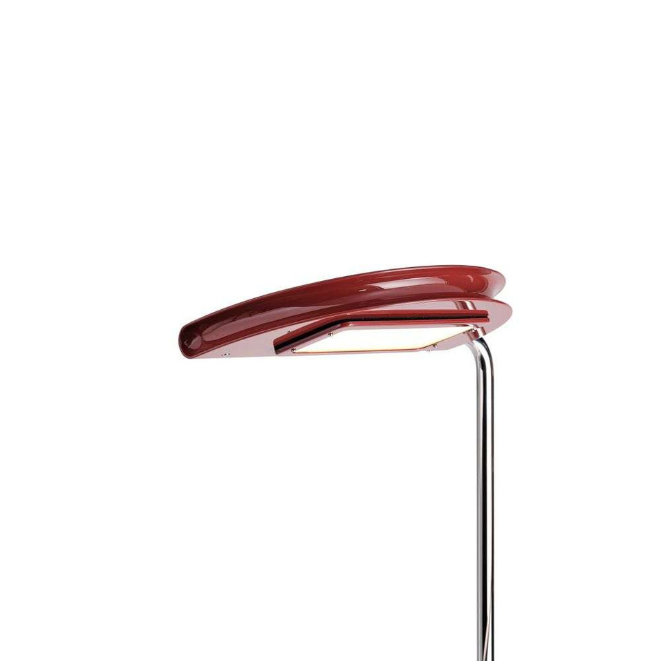 DCW Mezzaluna Golvlampa White Marble/Red, vit från DCW
