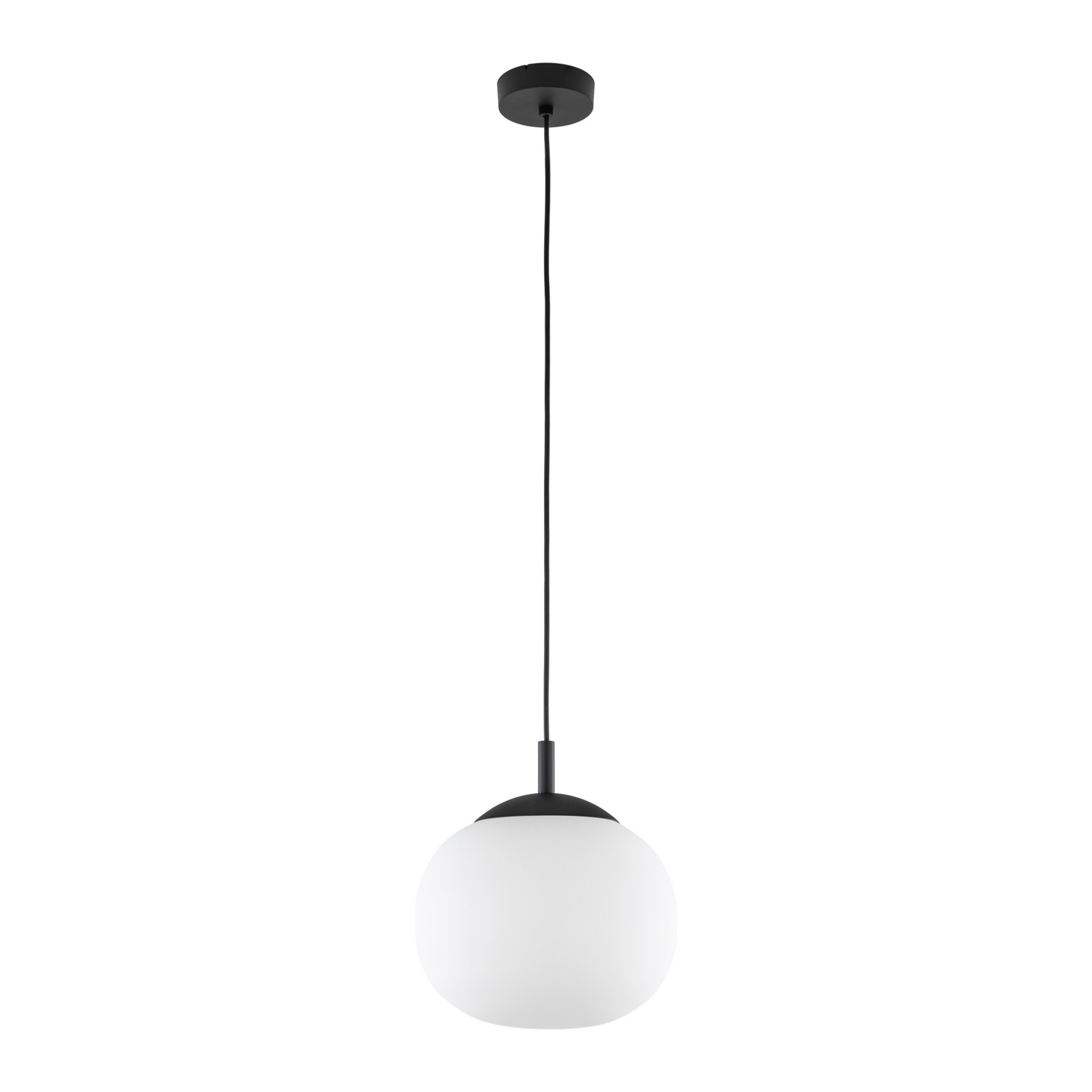 Lampada a sospensione Vibe, vetro bianco opalino, Ø 20 cm