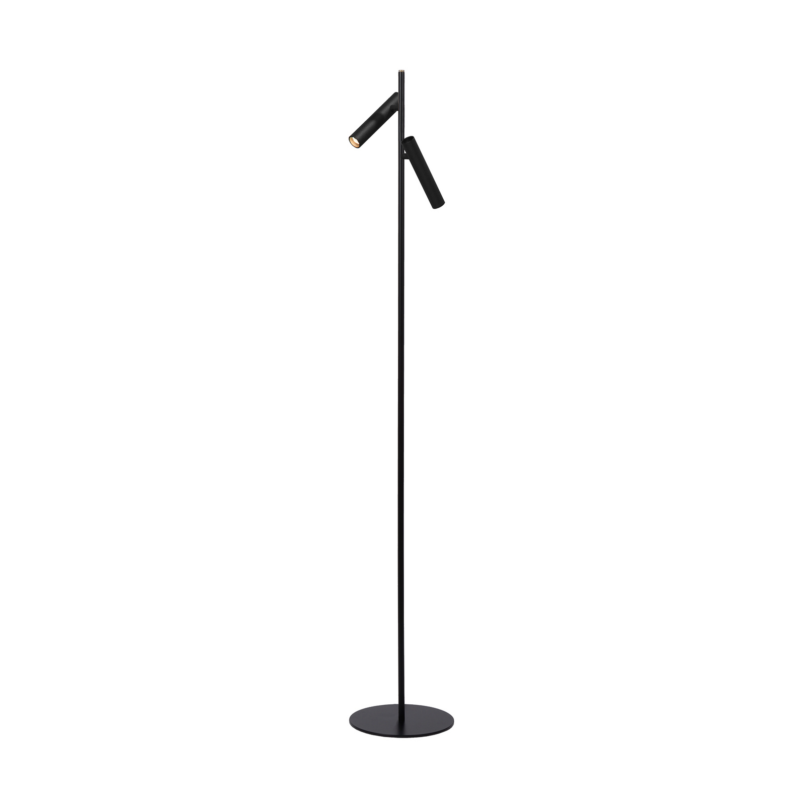 LED vloerlamp PHILON, zwart, 2-lamps, hoogte 140 cm, metaal LED vloerlamp PHILON, zwart, 2-lamps, hoogte 140 cm, metaal