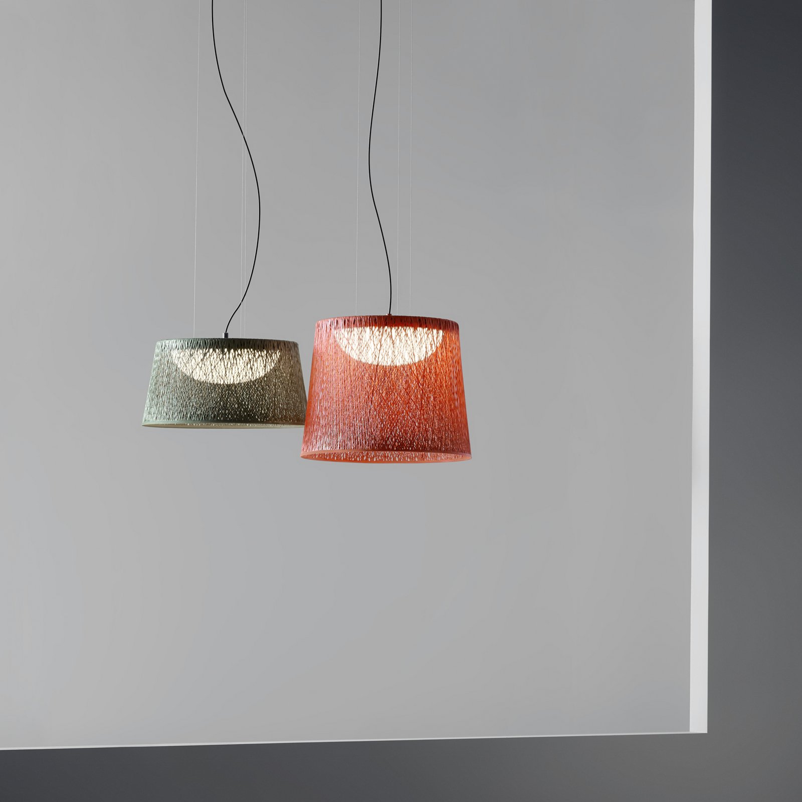 Vibia LED-välisriputusvalgustid WIND, beež, 64 x 120 cm, 927 Vibia LED-välisriputusvalgustid WIND, beež, 64 x 120 cm, 927