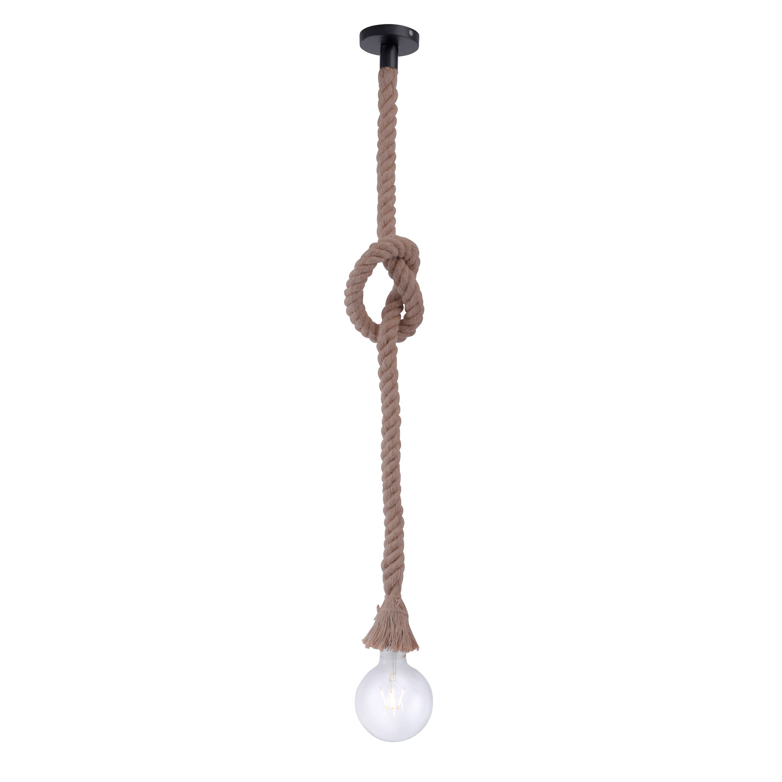Hanglamp Rope met kabel, 1-lamp
