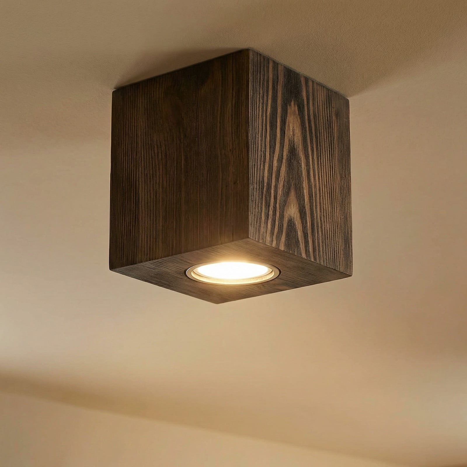 Envostar Tuni downlight nuc vopsit pin - Camera de zi / sufragerie - Modern - nuc crom - Lemn