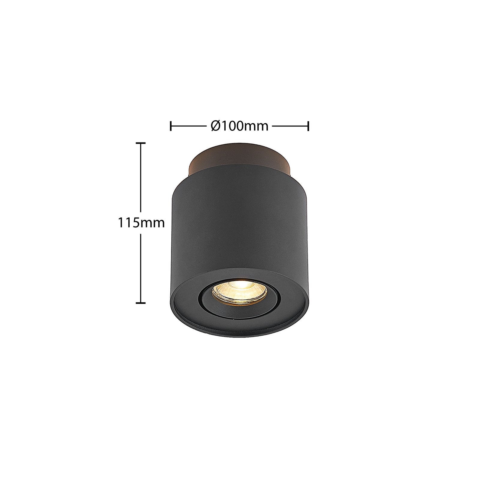Walisa Ceiling Lamp Black/Clear - Arcchio