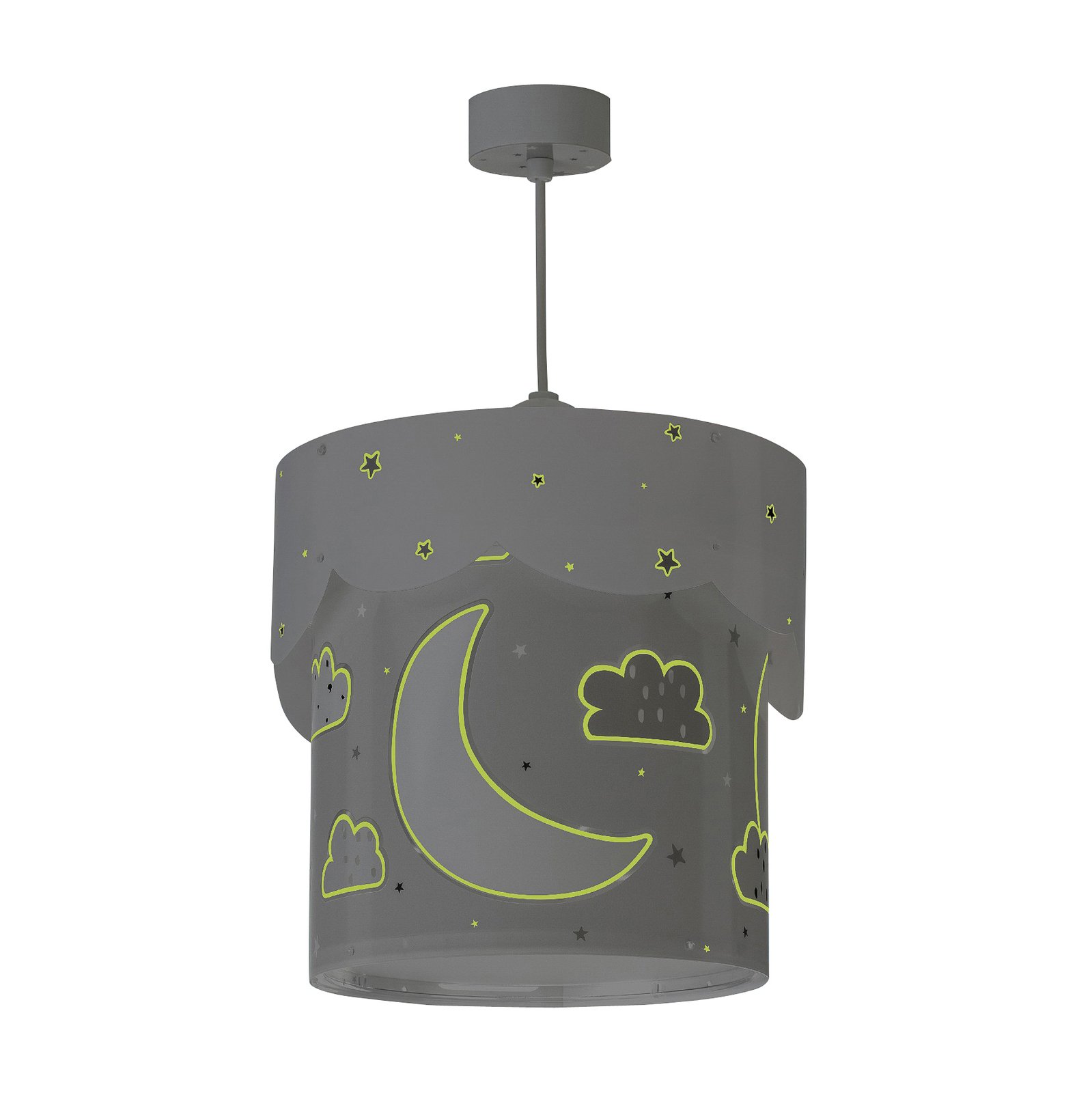 Hanglamp Moon, 1-lamp, grijs