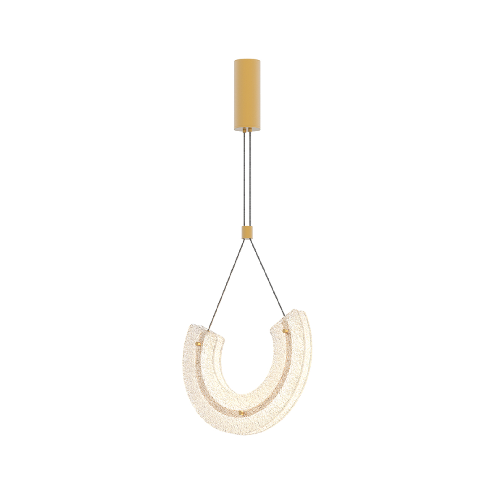 Hanglamp 23030, 1-lamp, 3.000 K, glas, goudkleurig