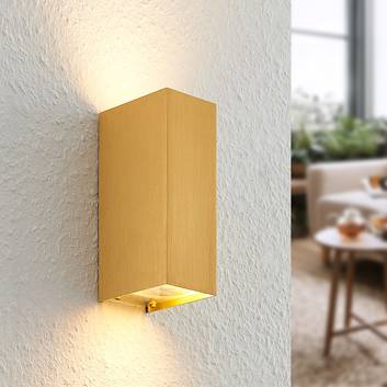 Arcchio Maruba wall light, 2-bulb, gold