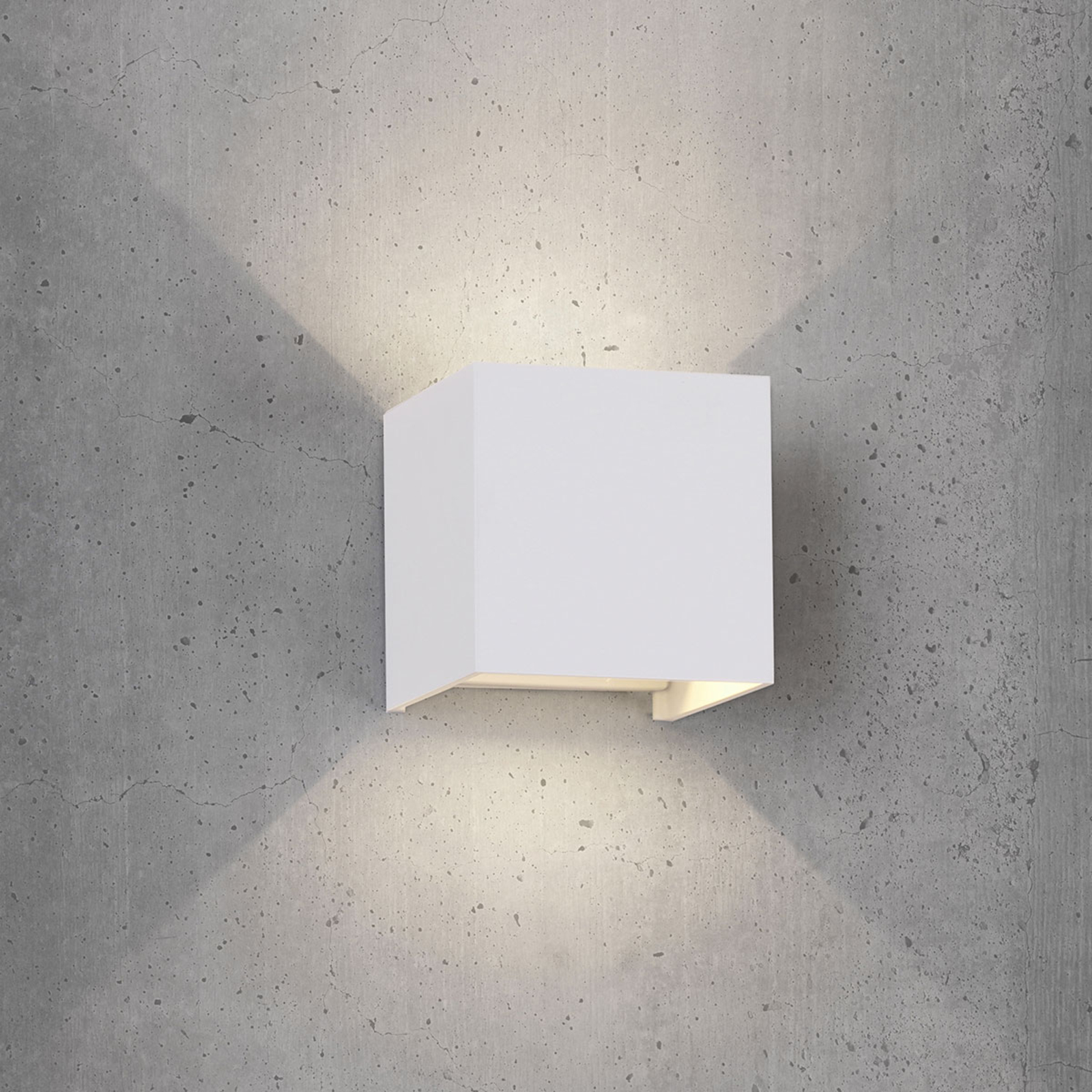 LED outdoor wall light Davos angular