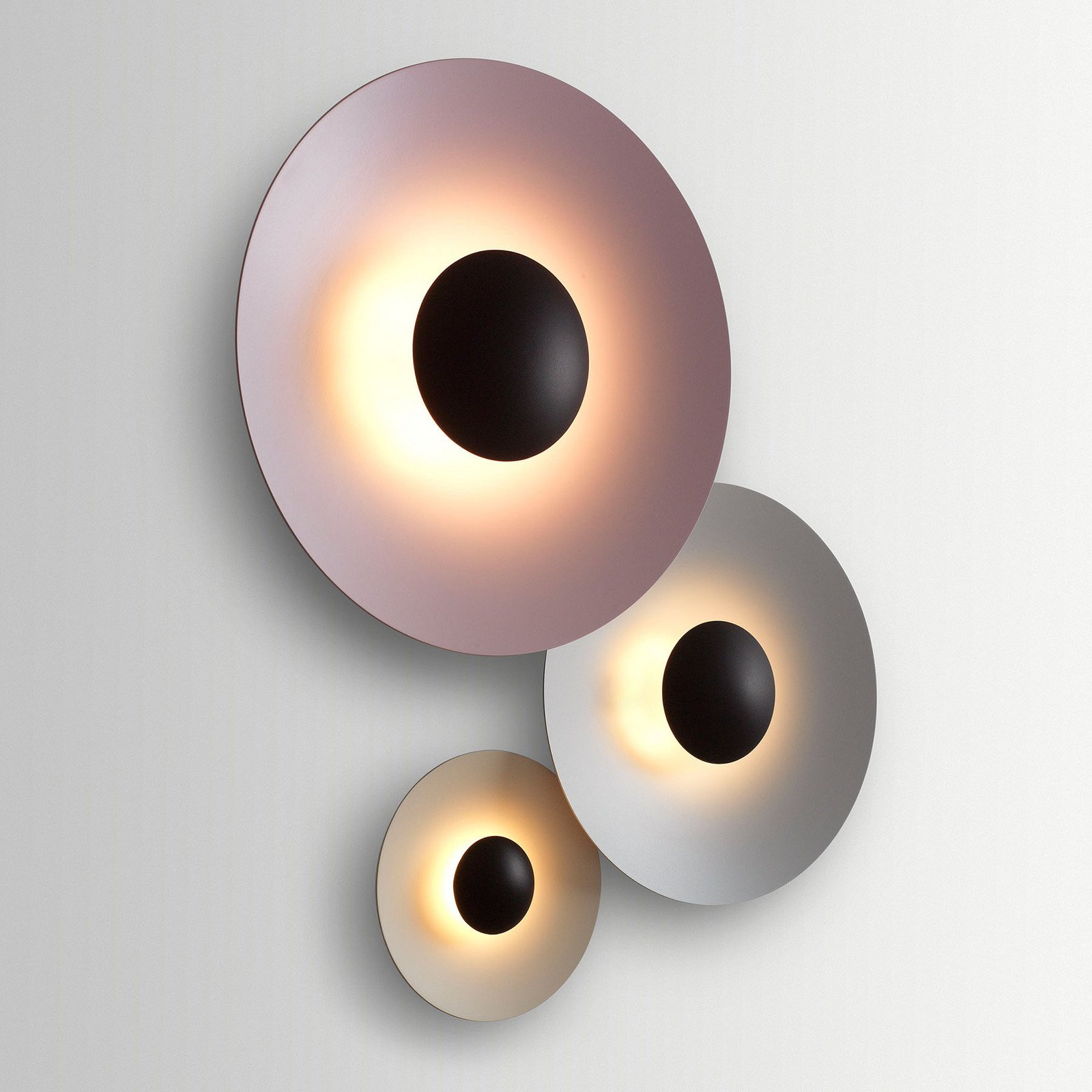 MARSET Ginger 42C LED lampă de perete cu LED Ø42cm gri piatră