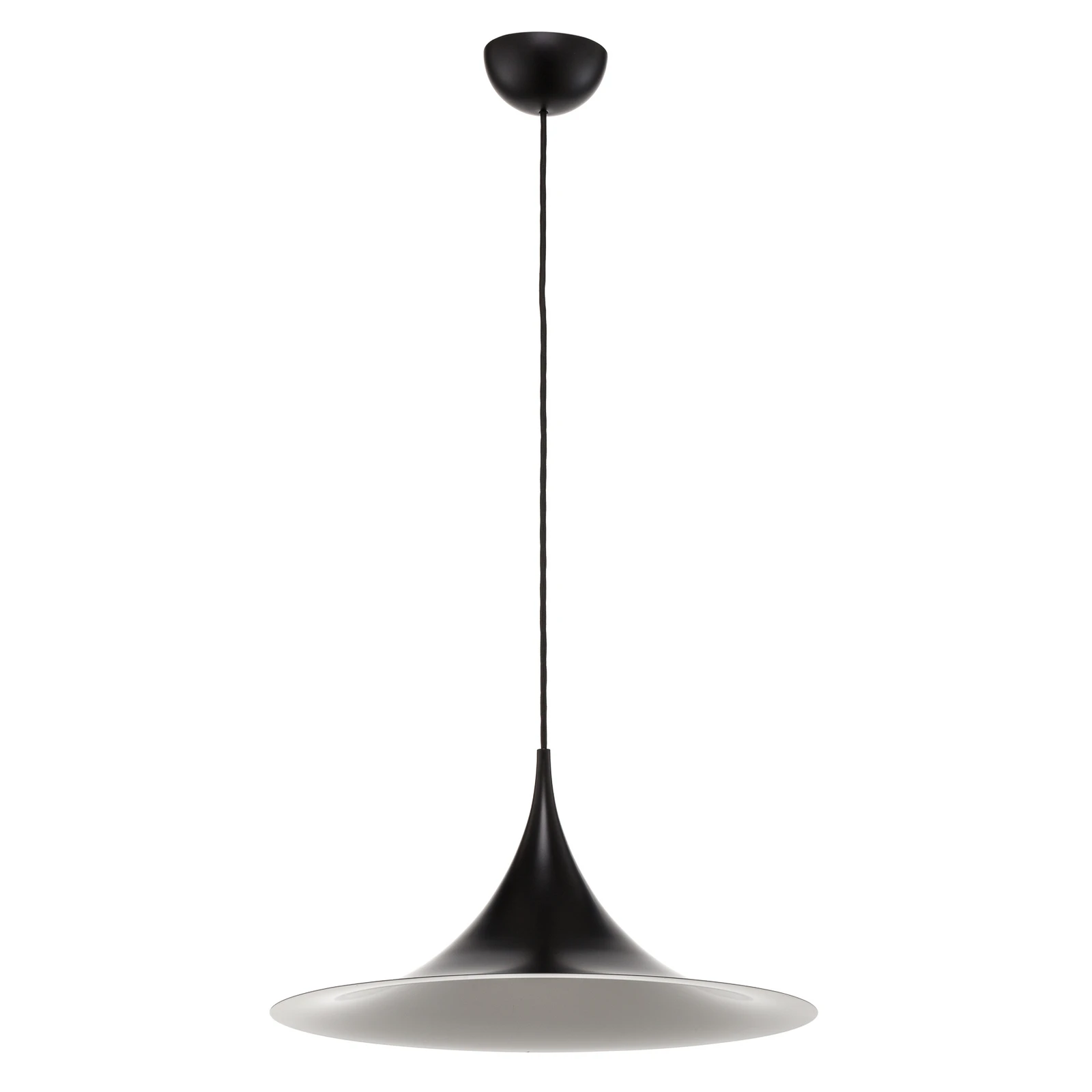 Gubi viseča svetilka Semi, Ø 47 cm, črna