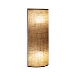 Nature Wandlampe, jute/schwarz, Höhe 40cm, up/down - Duolla