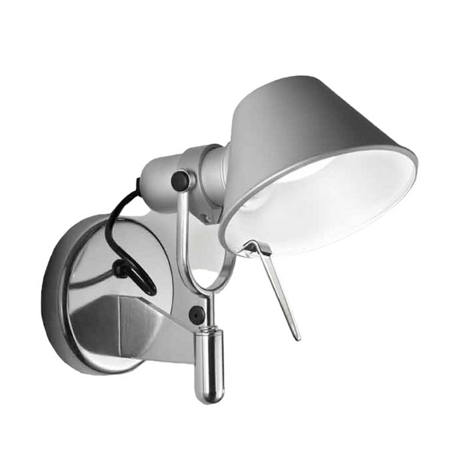Artemide Tolomeo Faretto LED Vägglampa 3000K, metallisk från Artemide