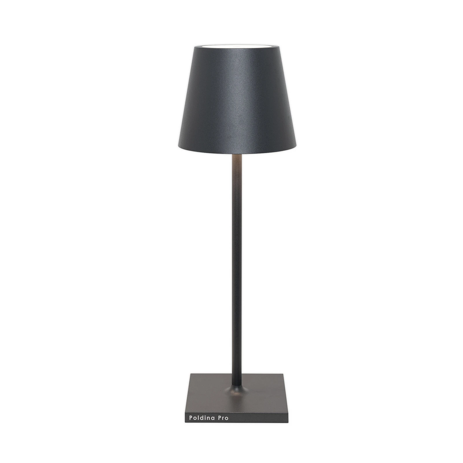 Zafferano Poldina L Akumulátorová stolová lampa IP54 sivá