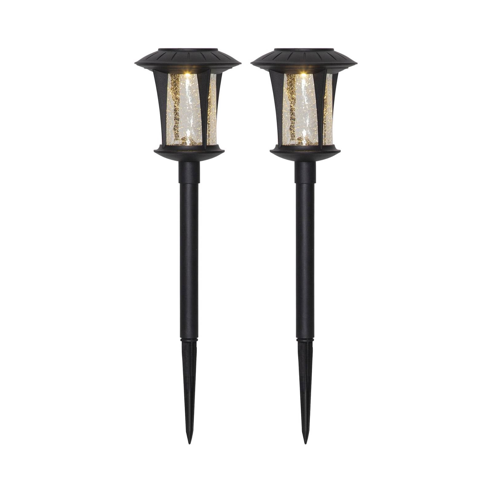LED-Solarlampen Monaco im 2er-Set