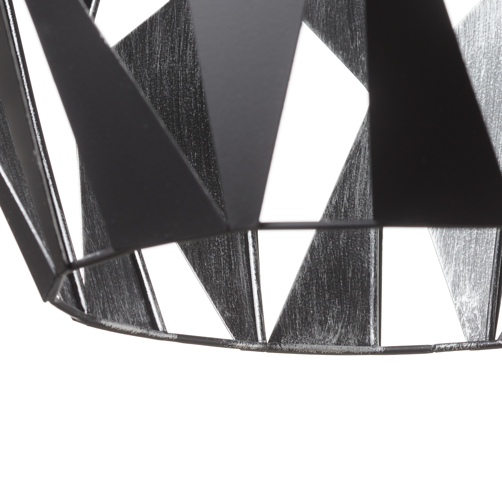 Závěsné světlo Carlton černá-stříbrná Ø 31 cm