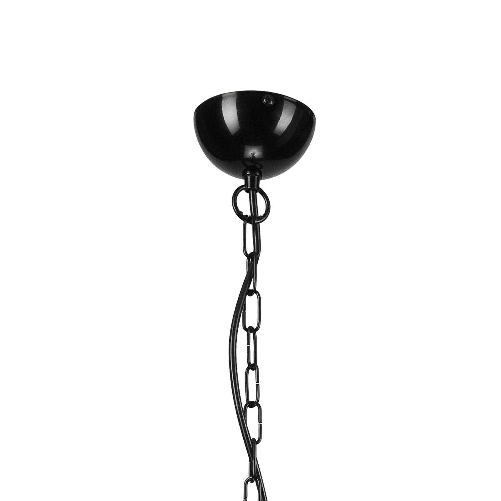 Lámpara de araña Malou, 10 luces, negro