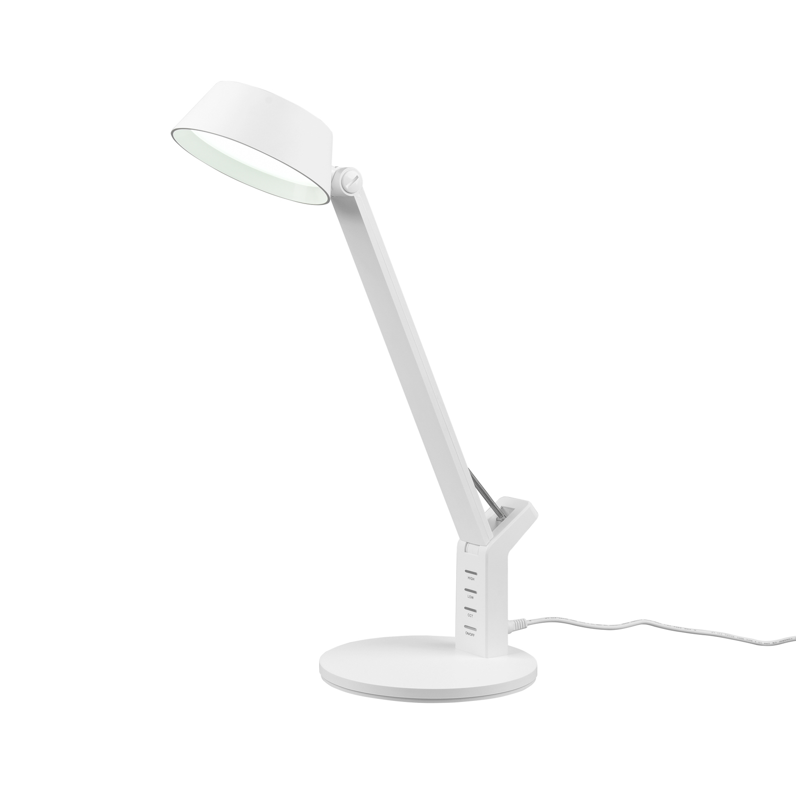 Lampe à poser LED Ava dimmable, blanche