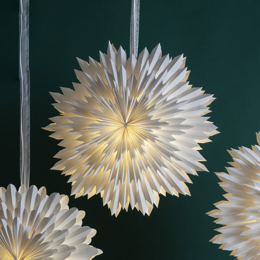 Decorative star ICE, paper, without socket | Lights.ie