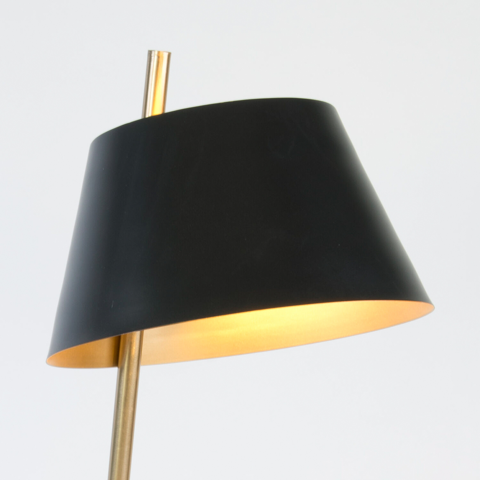 Bordlampe ADEA, svart/gull, høyde 61 cm, metall, E27