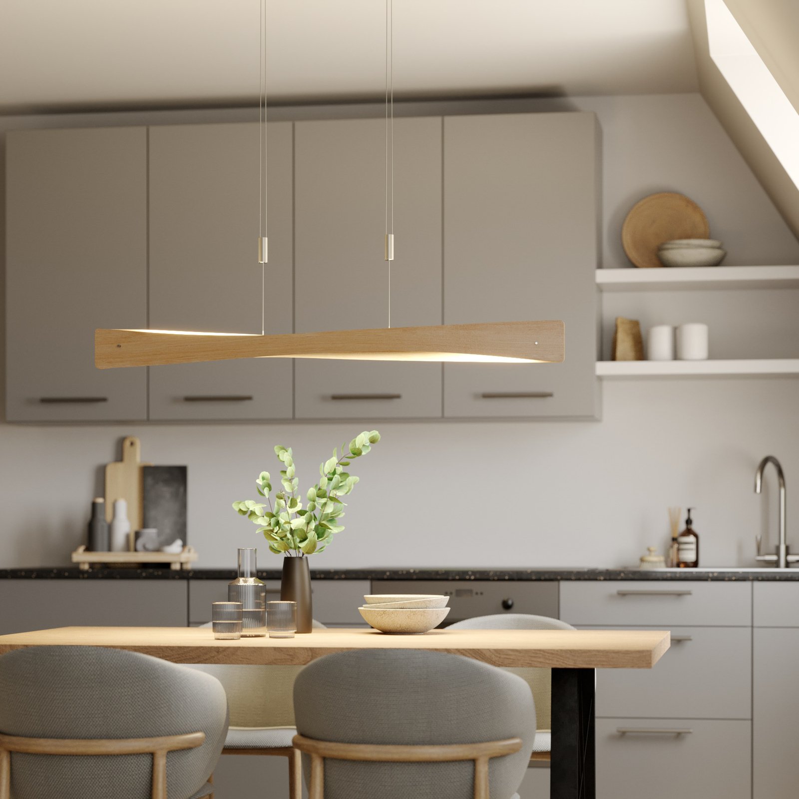 Lian Suspension Oak - Lucande
