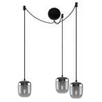 UMAGE Acorn hanging lamp 3-bulb smoky grey steel
