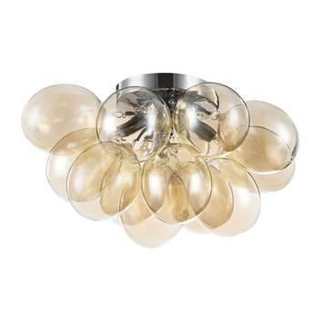 Maytoni Balbo taklampa, med glaskulor, nickel