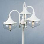 Lantaarnpaal Libra 3-lamps wit