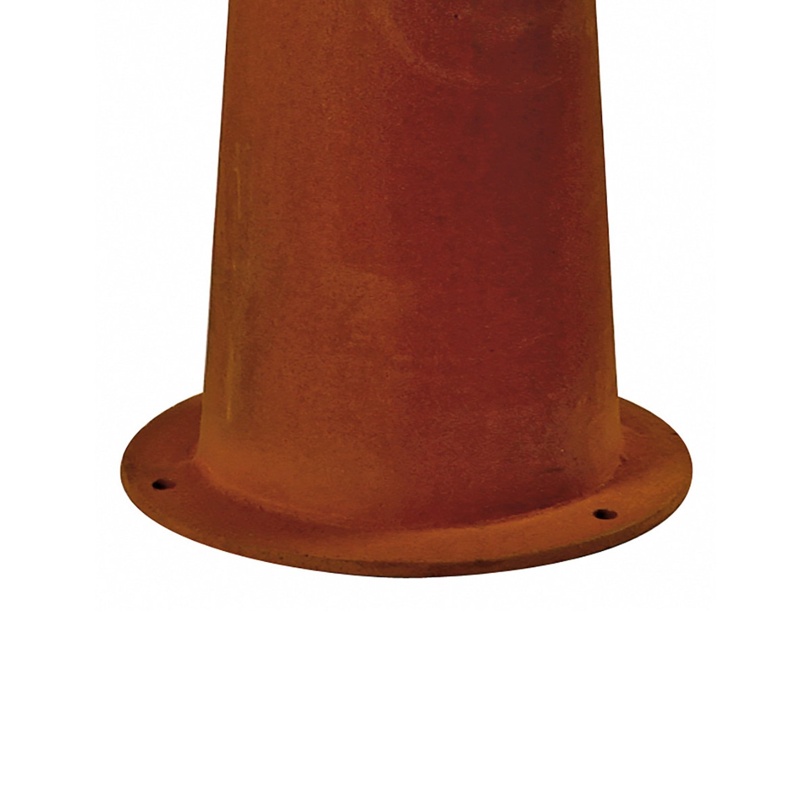 SLV Rusty 40 pillar lamp, rust-coloured, steel, height 40 cm