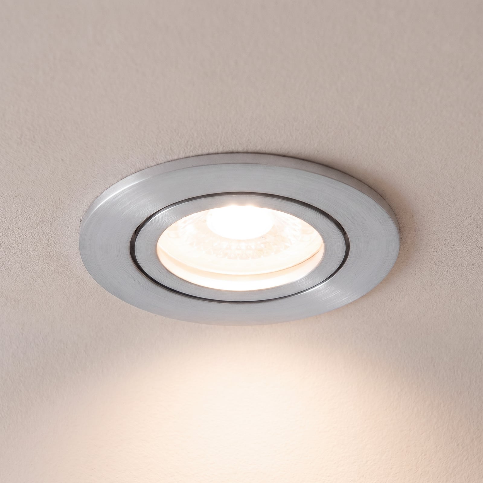 BRUMBERG Einbaustrahler Tirrel-R, GU10-Fassung, alu matt