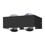 Wandlampe Focus 150, 4xLinse klar, 2xG9