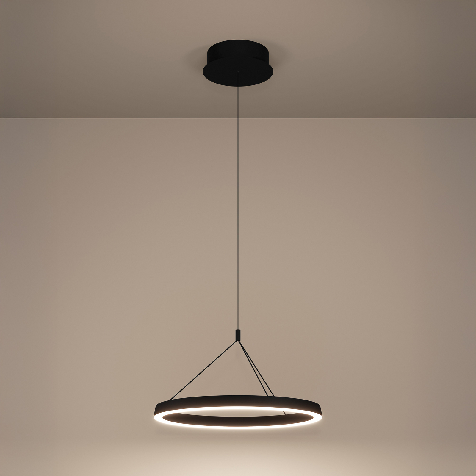 Stars of Light LED-Hängelampe Canyamel schwarz Ø 55 cm CCT