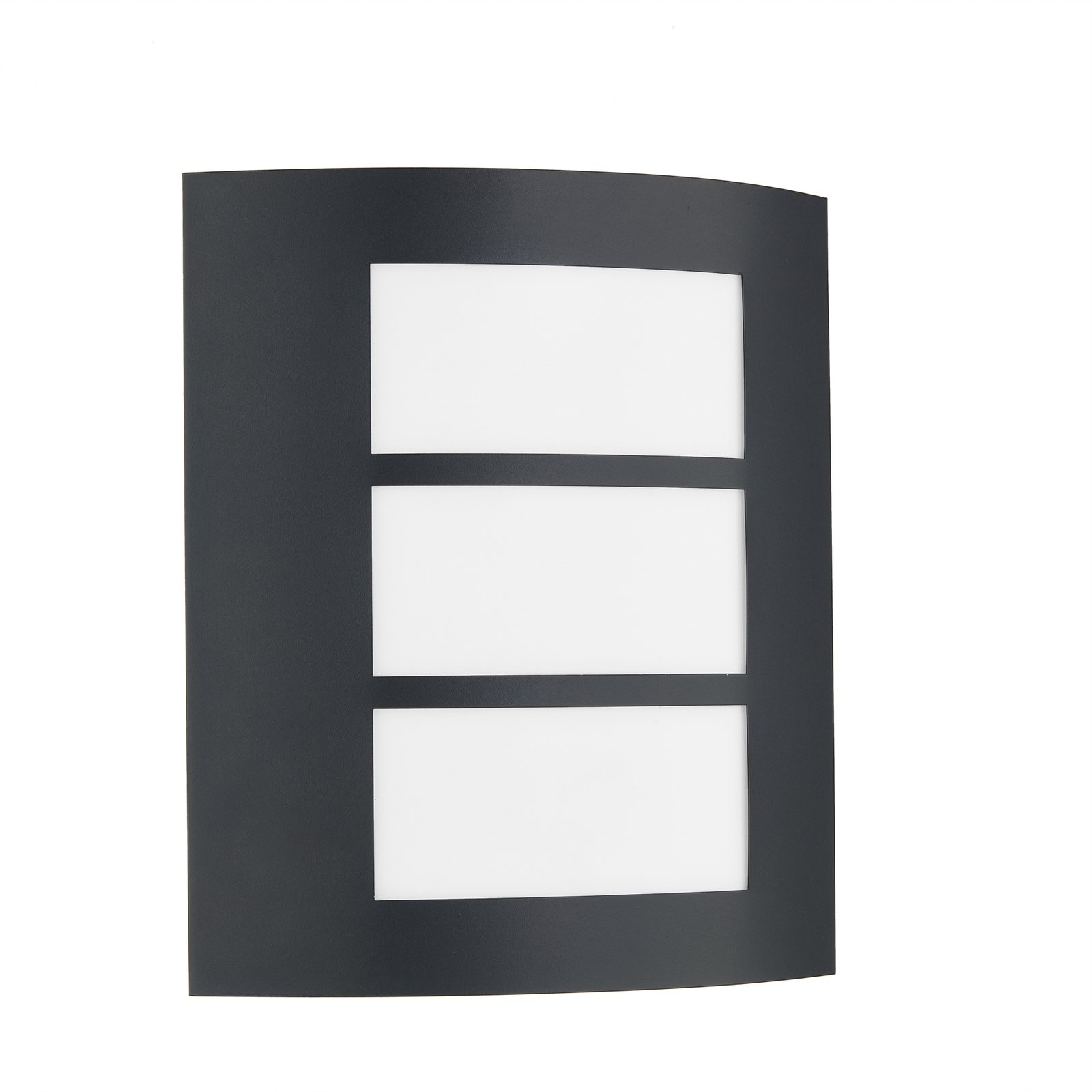 Aplique para exterior Lindby Vimal, E27, 26 cm, negro, aluminio