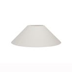 Basic flat lampeskjerm, hvit, Ø 30 cm, lin – Watt & Veke