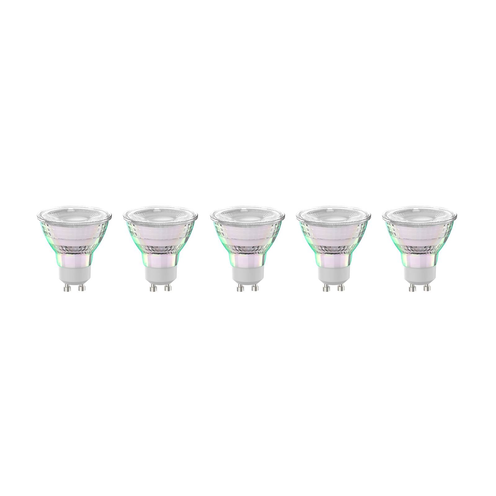 Arcchio LED-Leuchtmittel GU10 2,5W 2700K 450lm Glas 5er-Set