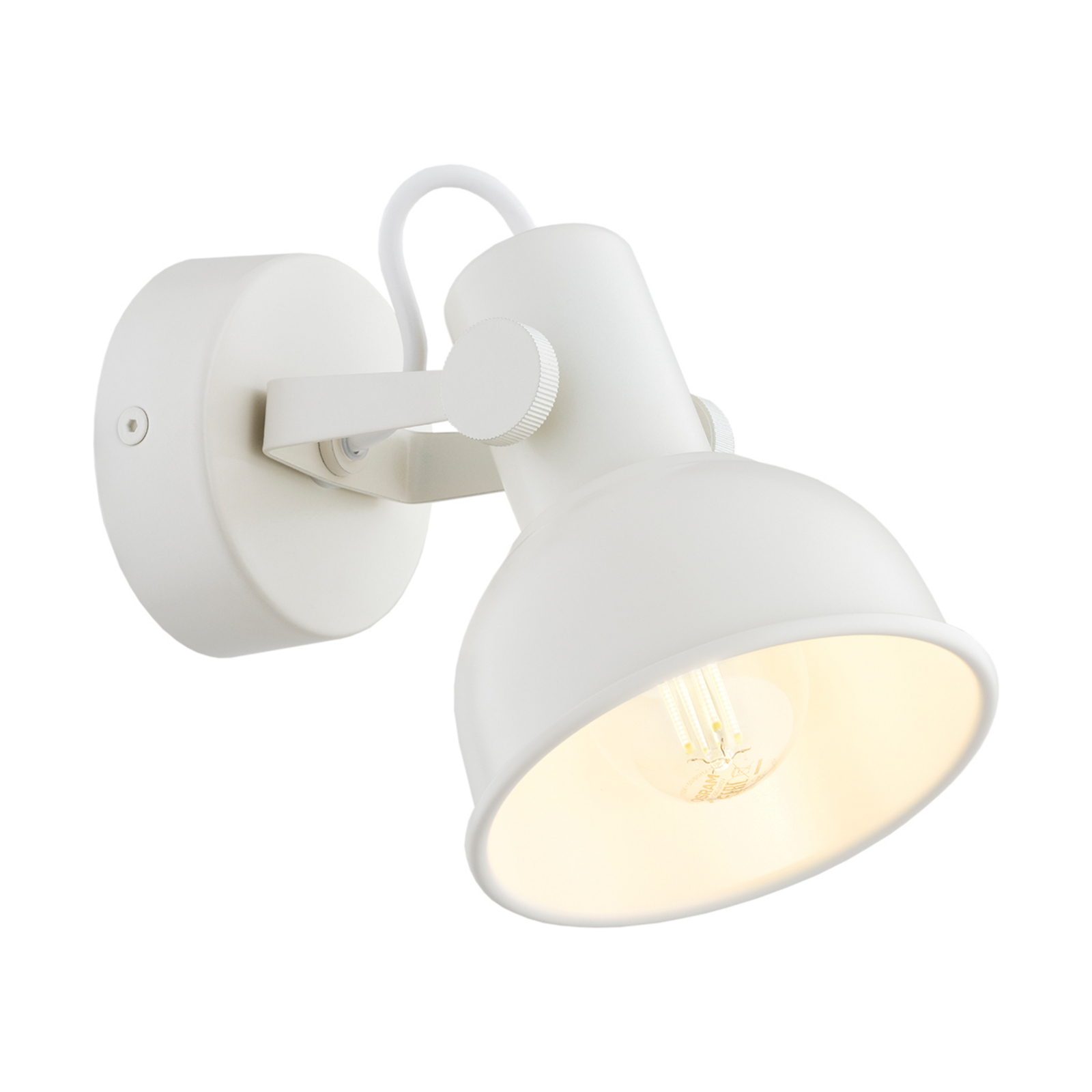 Applique murale Trogir, beige, Ø 11,5 cm, métal