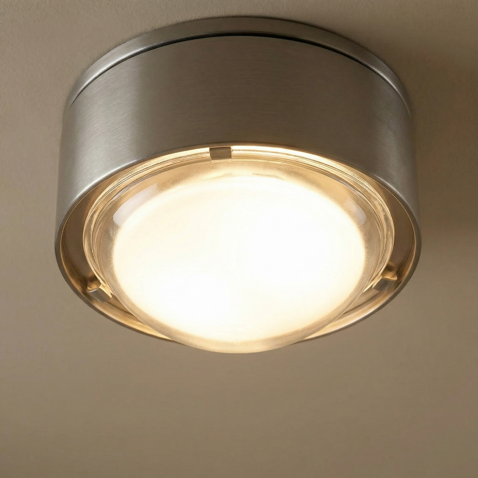 Top Light Plafonieră Puk One 2 nichel mat G9 - Hol - modern - Metal