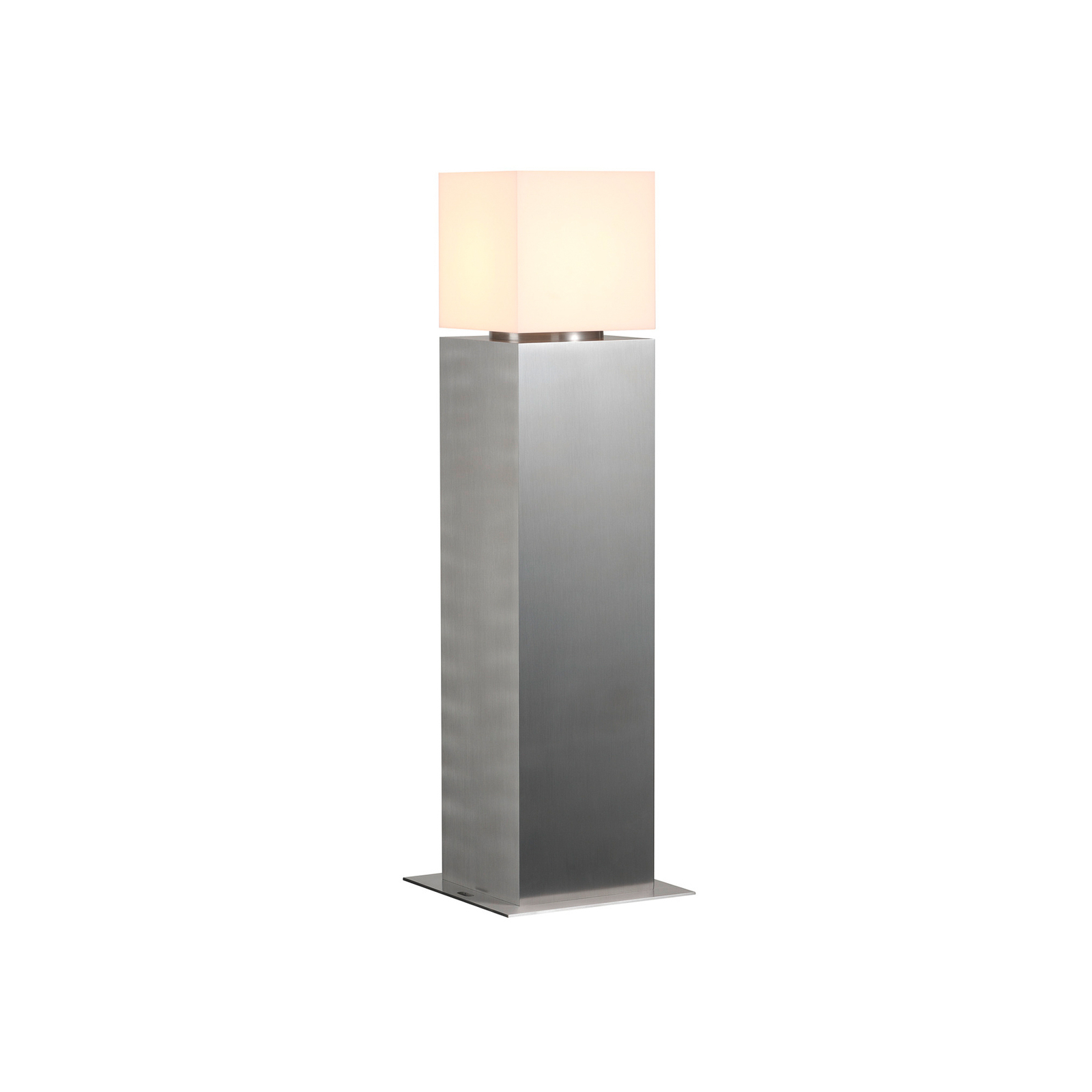 SLV Lampe pour socle Square Pole, hauteur 60 cm, gris, acier inoxydable