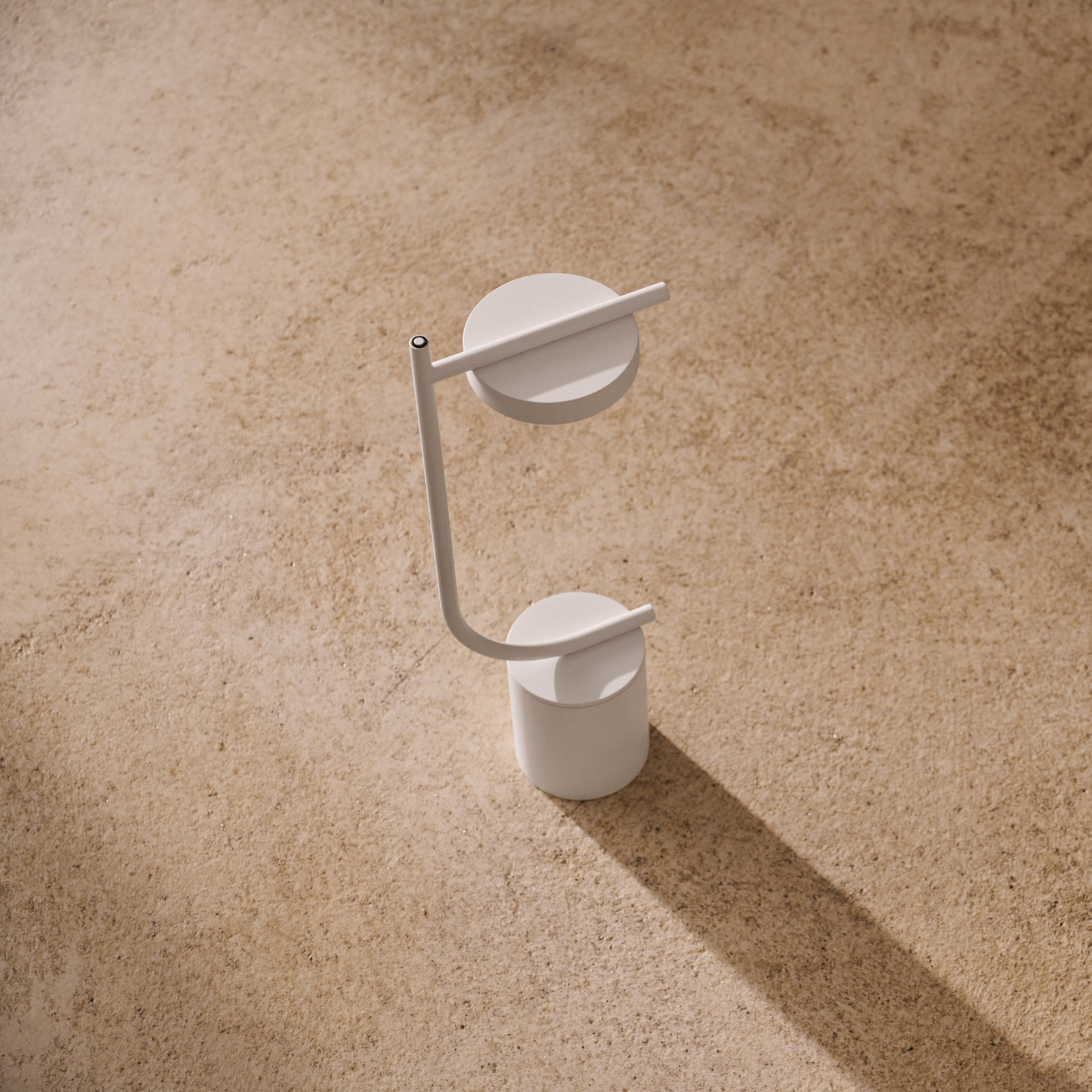 Grupa Igram LED punjiva stolna lampa, bijela, 40 cm, IP44 - Dnevni boravak/blagovaonica - Dizajn - bijeli - Aluminij