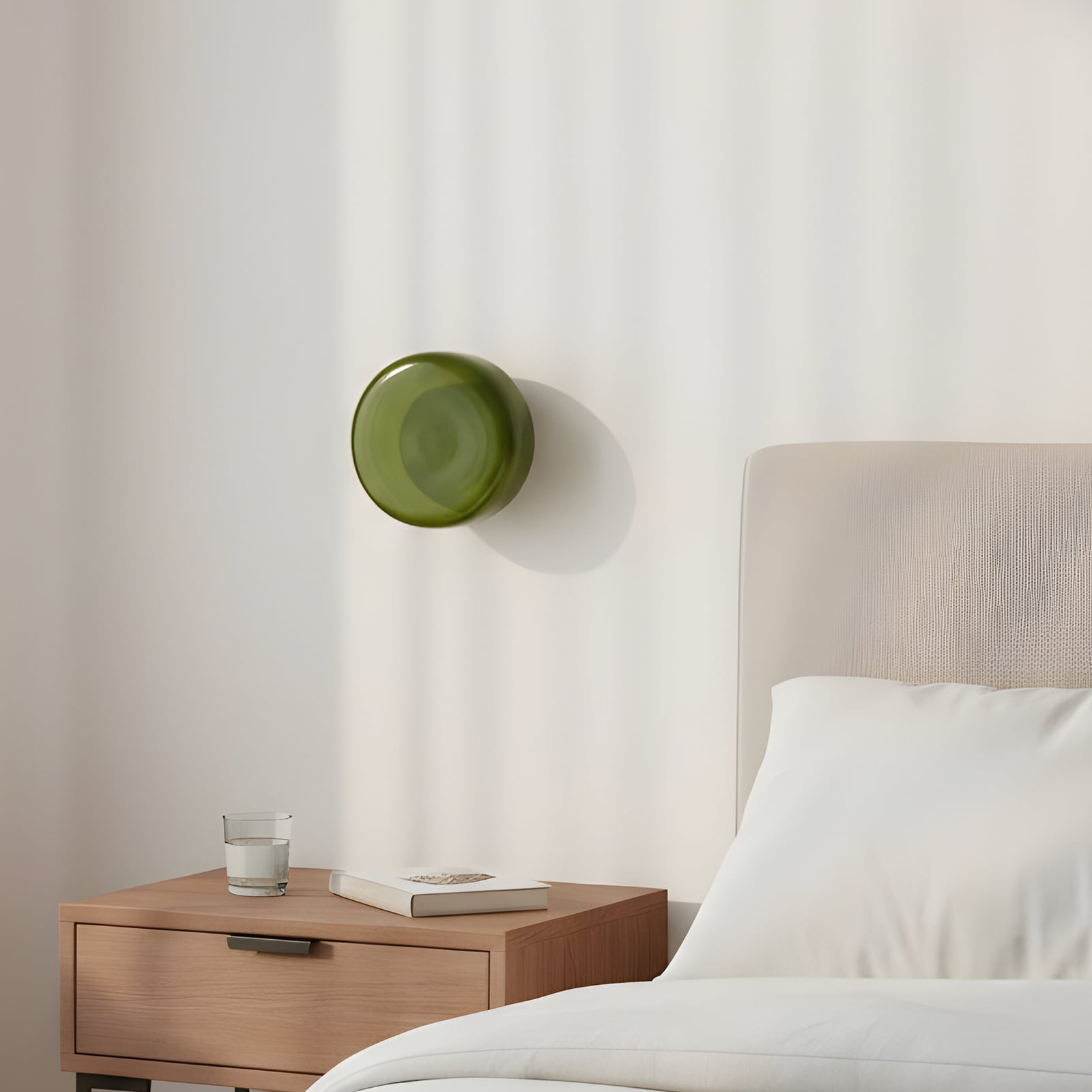 BonBon zidna svjetiljka, zelena, Ø 16 cm, staklo - Aldex