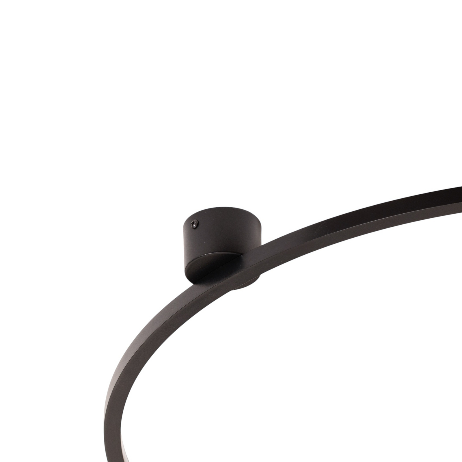 LED-Deckenleuchte Saturno, schwarz, Ø 80 cm, Metall, 4.000 K